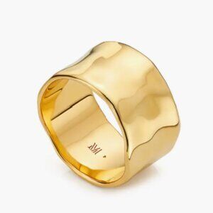 Monica Vinader Siren Muse Wide Ring Size 9